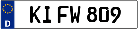 Truck License Plate